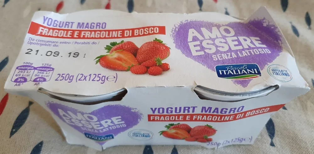 Yogurt magro Fragole e fragoline di bosco
