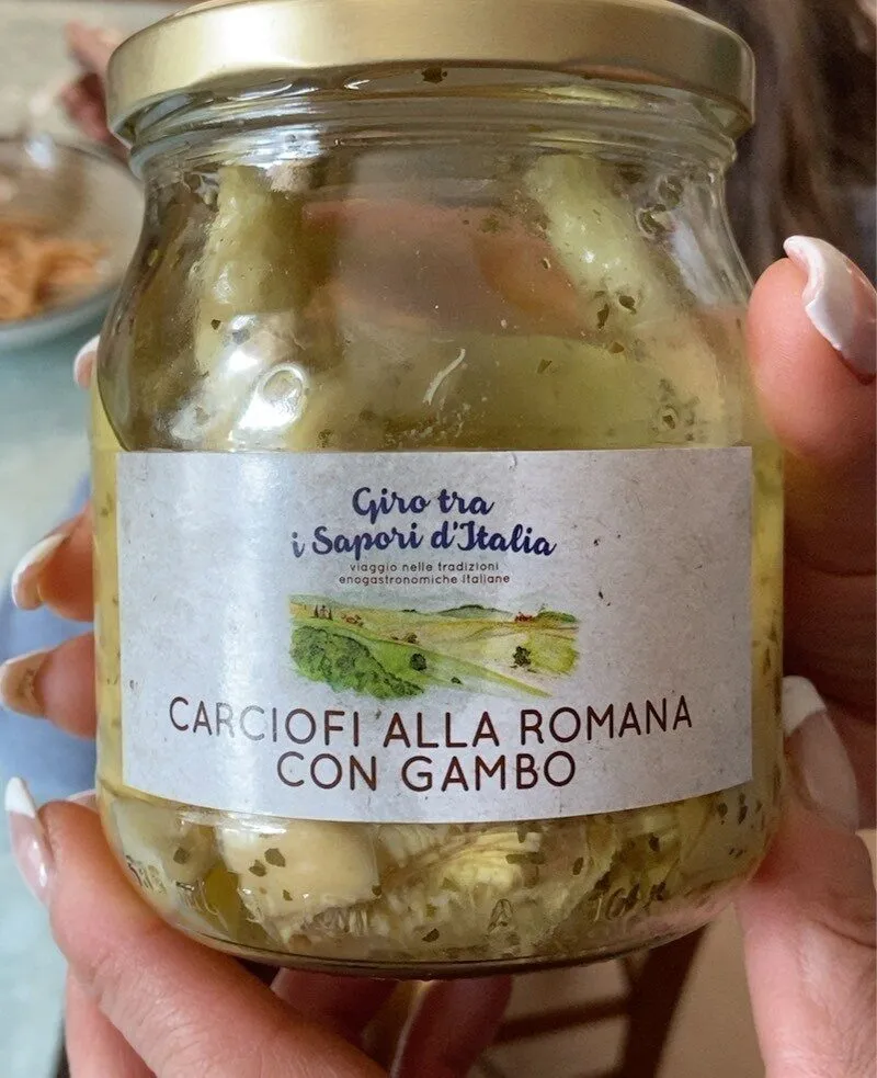 carciofi alla romana con gambo