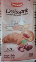 Croissant con farcitura alla ciliegia