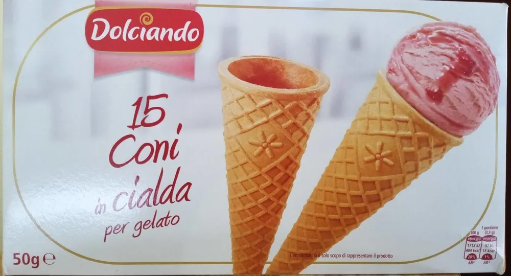 15 Coni in cialda per gelato