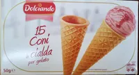 15 Coni in cialda per gelato