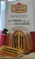 Pandoro con crema al cioccolata
