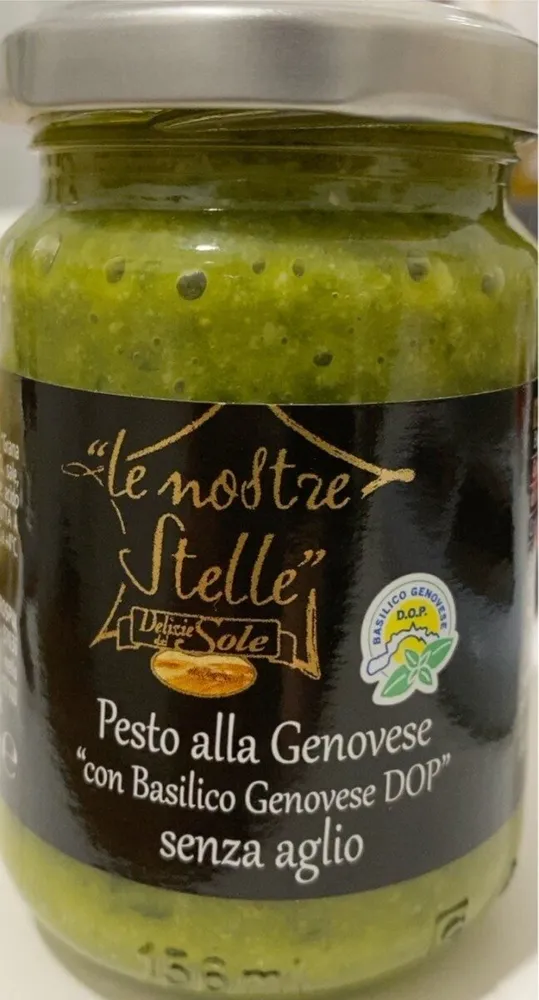 Pesto alla genovese con Basilico genovese Dop senza aglio