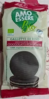 Gallette di riso ricoperte con cioccolato fondente