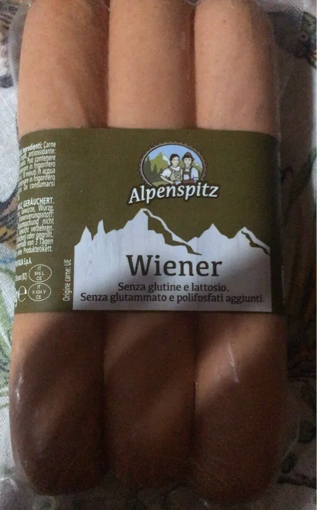 Wurstel Wiener senza glutine e lattosio