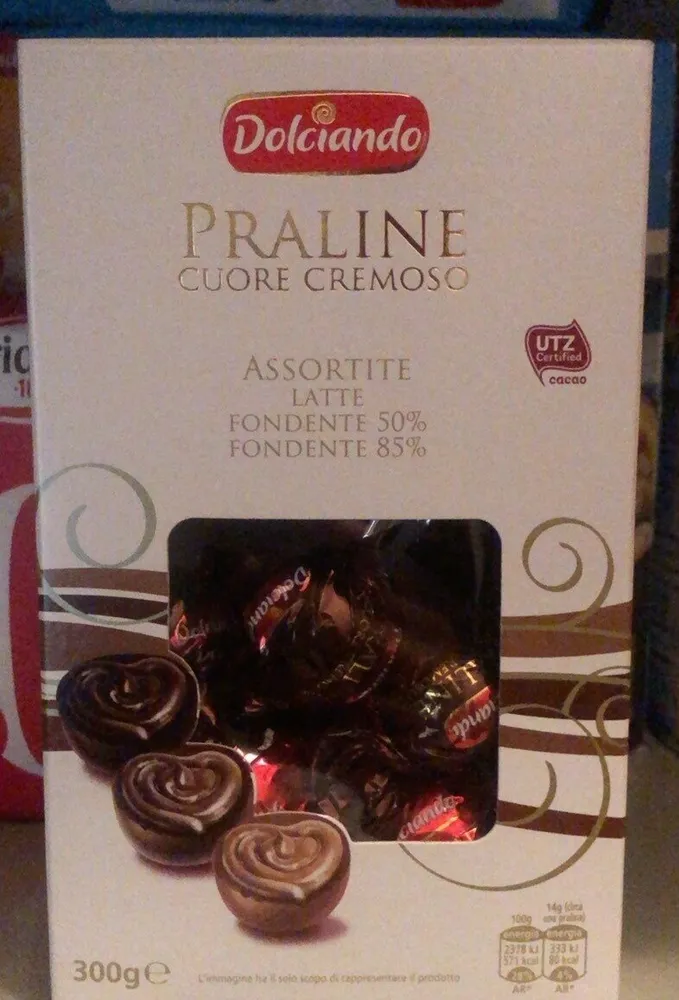 Praline cuore cremoso