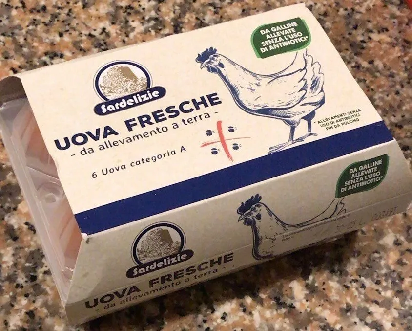 Uova fresche -da allevamento a terra-