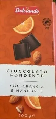Cioccolato fondente con arancia e mandorle