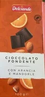 Cioccolato fondente con arancia e mandorle