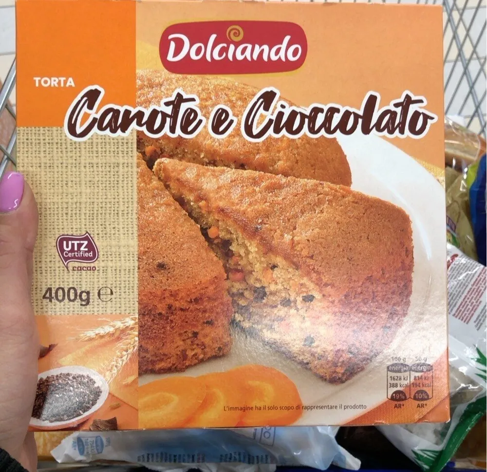 Torta carota e cioccolato