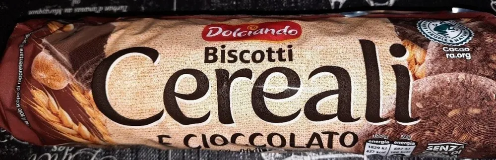 Biscotti Cereali e cioccolato