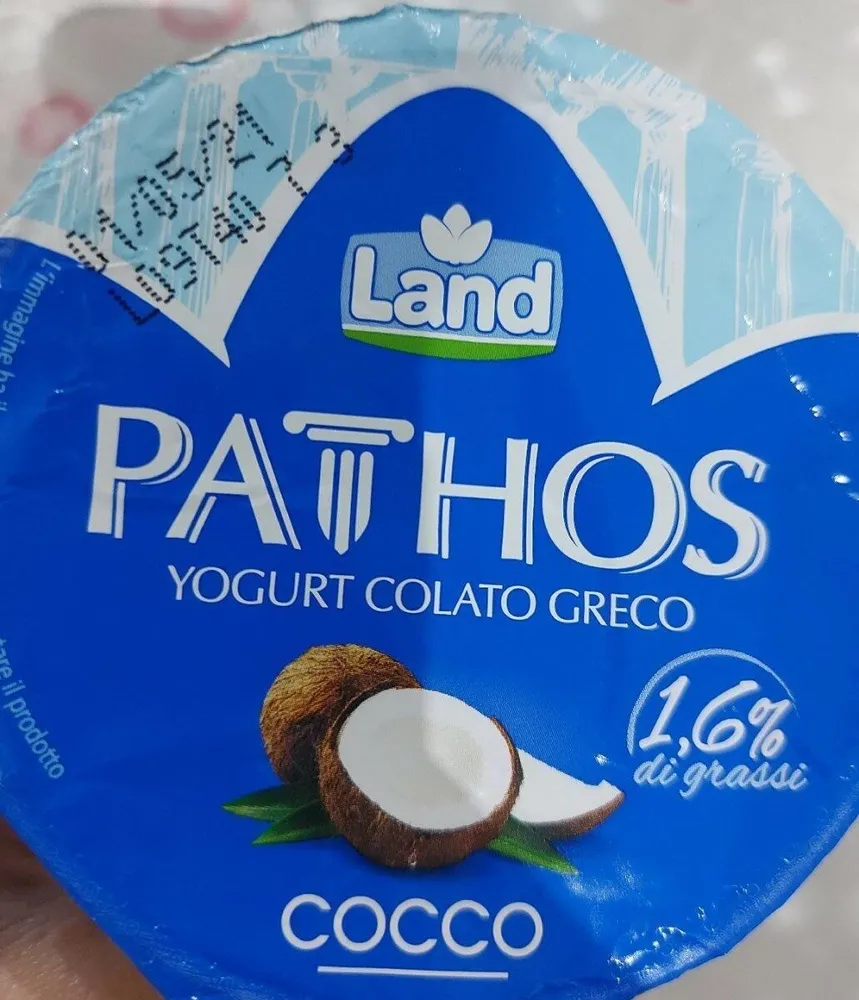 Pathos Yogurt colato greco cocco 1,6% di grassi