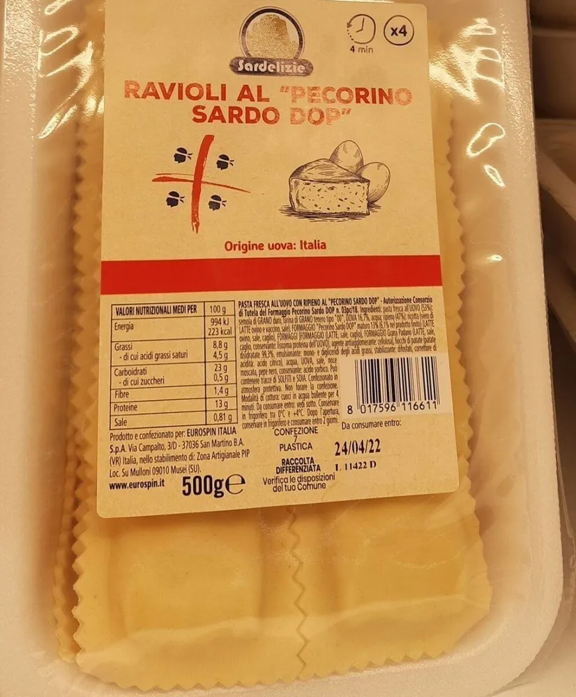 Ravioli al pecorino sardo
