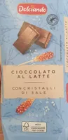 Cioccolato al latte con cristalli di sale