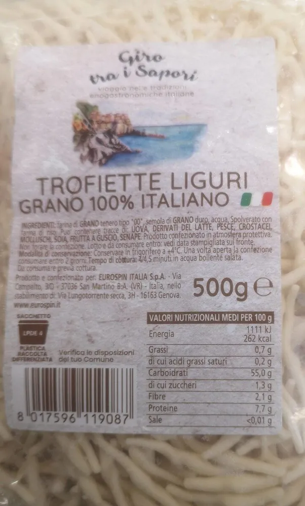 Trofiette liguri