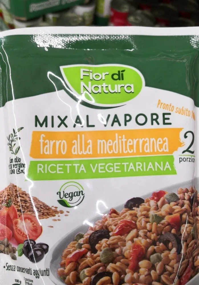 Mix al vapore Farro alla mediterranea 2 porzioni