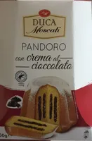 Pandoro con crema al cioccolato