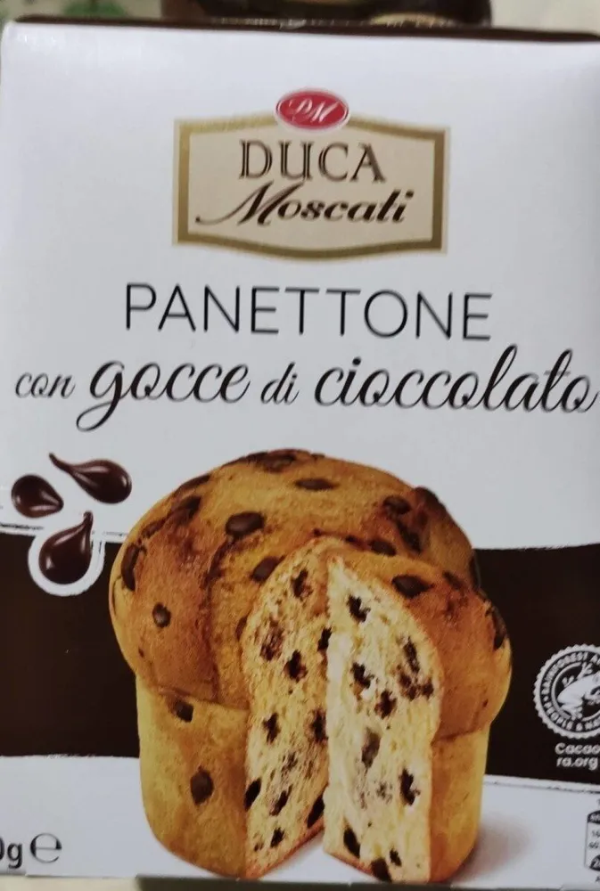 Panettone con gocce di cioccolato