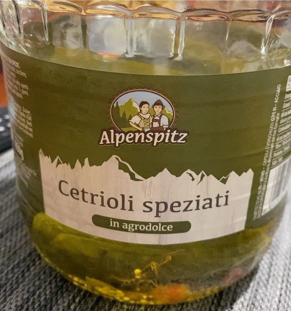 Cetrioli speziati in agrodolce