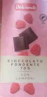 Cioccolato fondente 70% con lamponi