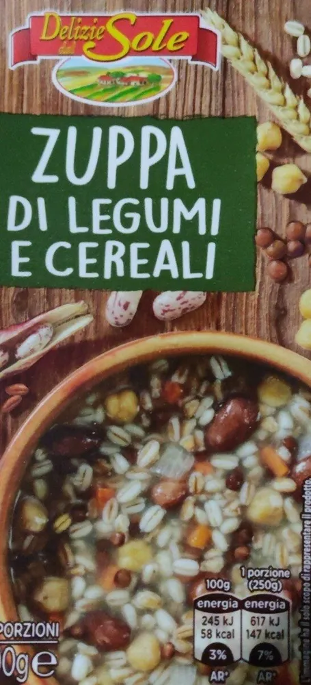 Zuppa di legumi e cereali