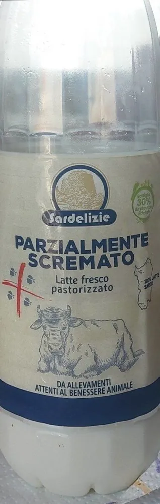 Latte fresco pastorizzato parzialmente scremato