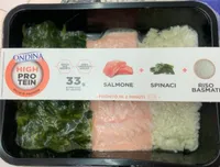 Salmone riso basmati e spinaci