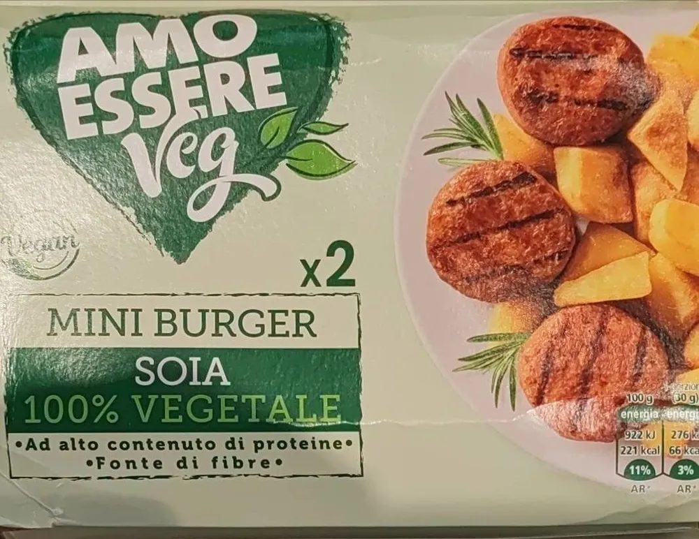 Mini burger soia