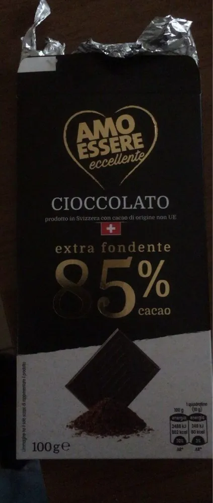 cioccolato extra fondente 85%