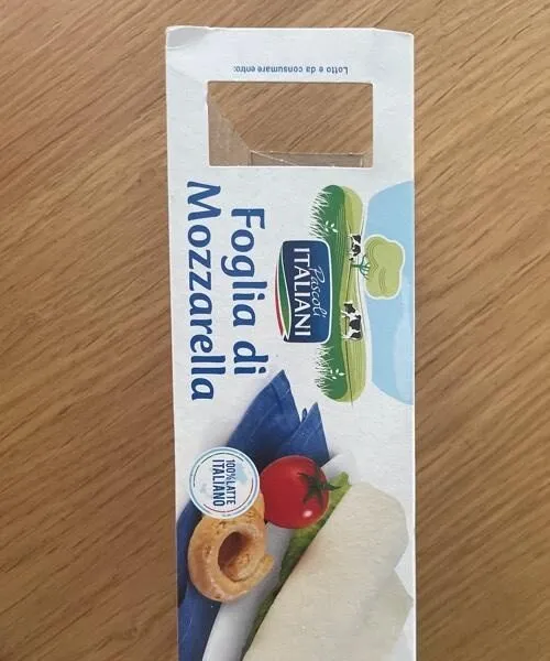 Foglia di mozzarella