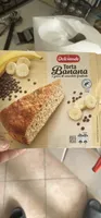 Torta banana e gocce di cioccolato fondente