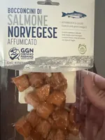 bocconcini di salmone norvegese affumicato