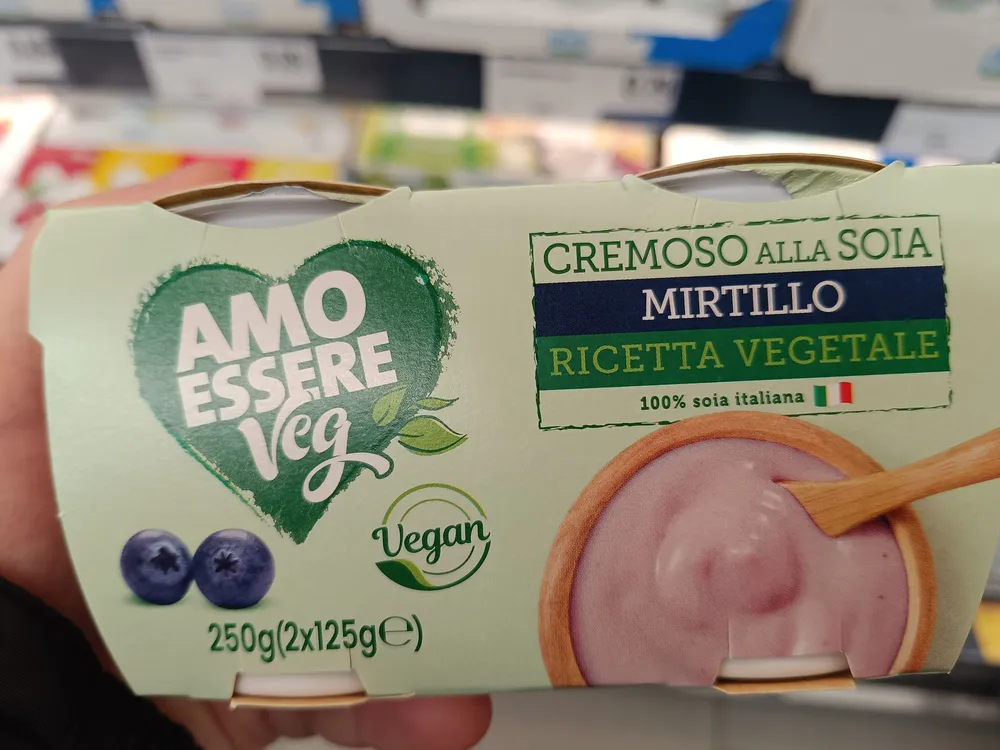 Cremoso alla soia mirtillo