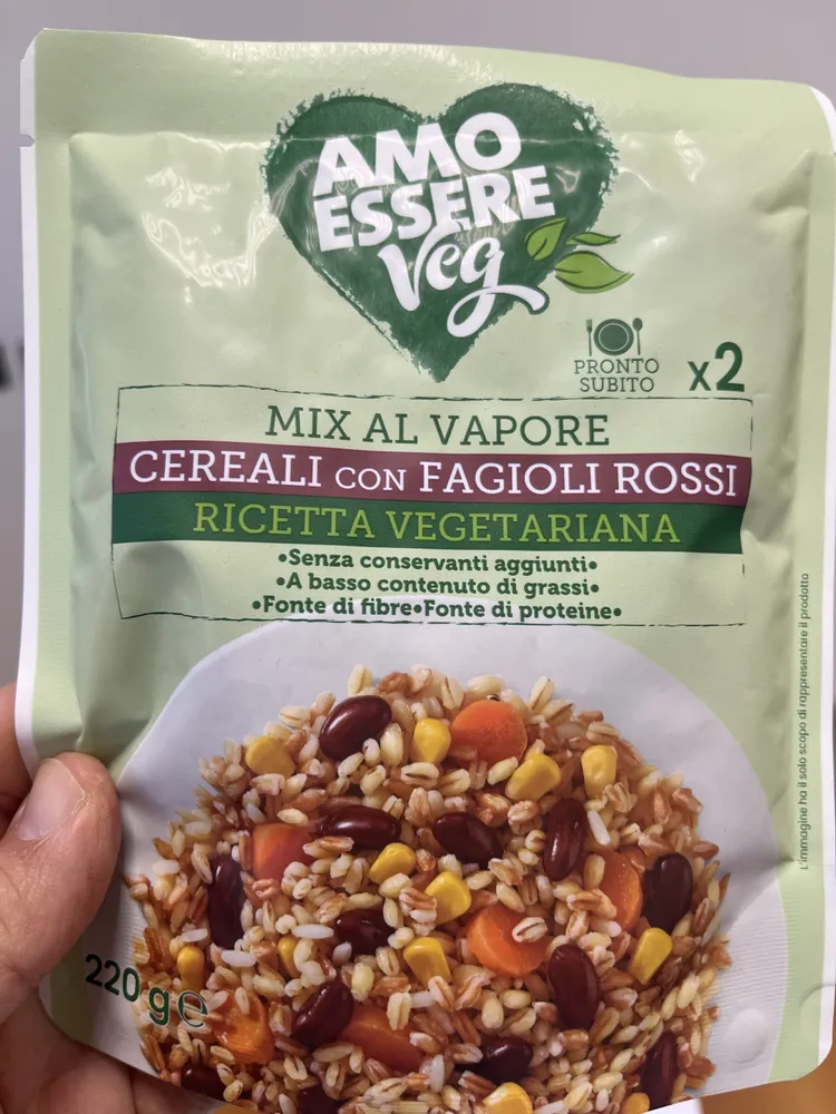 Cereali con fagioli rossi