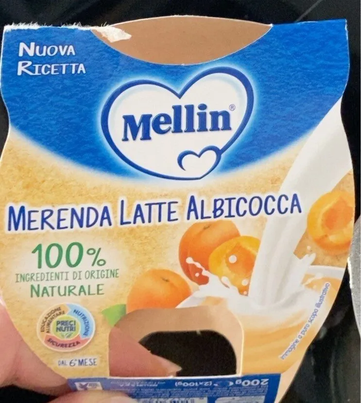 Merenda Latte Albicocca Mellin
