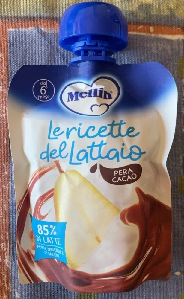 Mellin le ricette del lattaio pera cacao