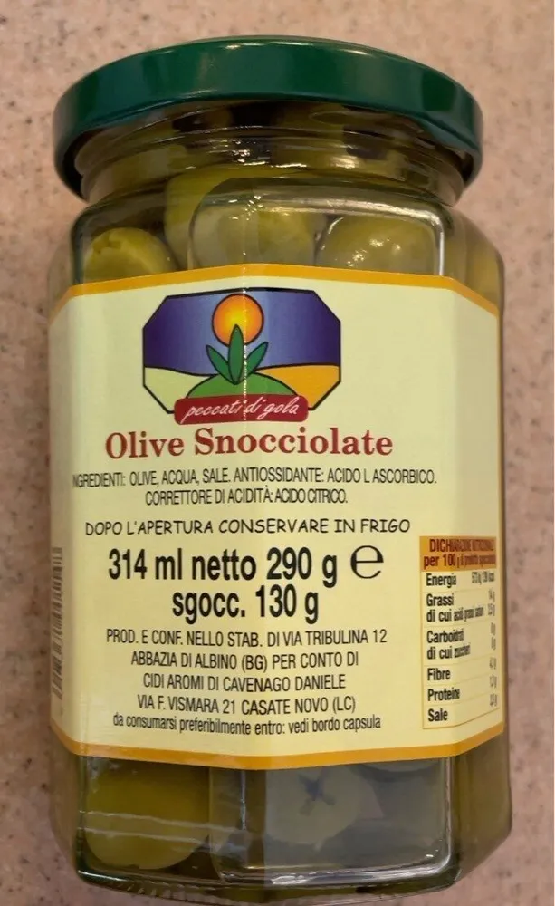Olive snocciolate