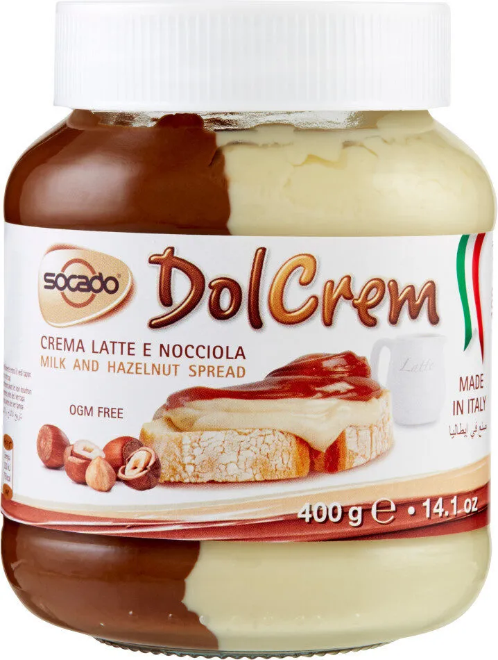 Dolcrem Crema Spalmabile Bicolore GR 400 Vaso