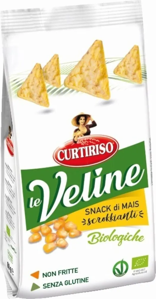 Le veline snack di mais biologico