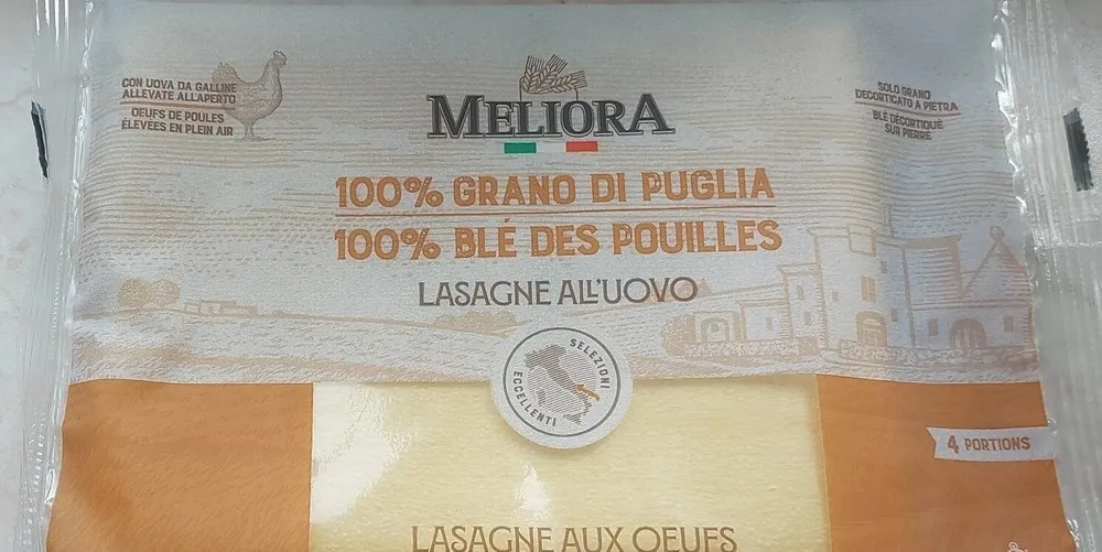 Meliora lasagne aux oeufs
