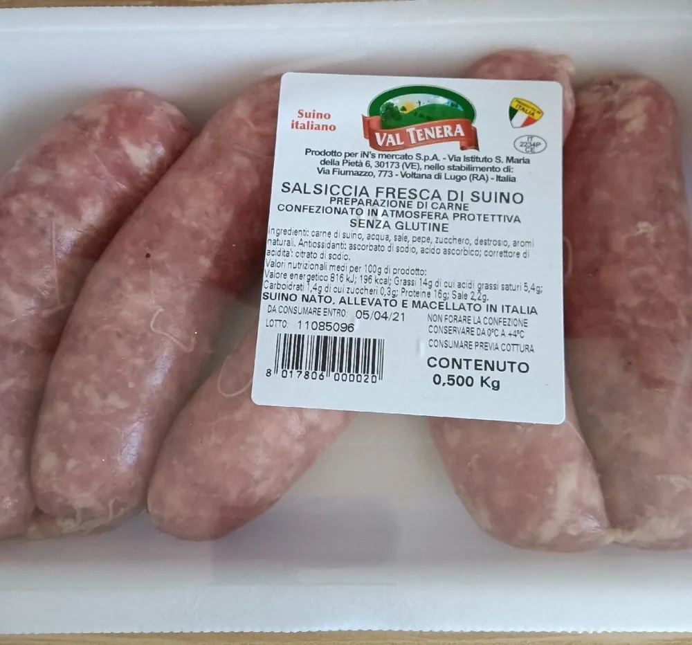 Salsiccia fresca di suino
