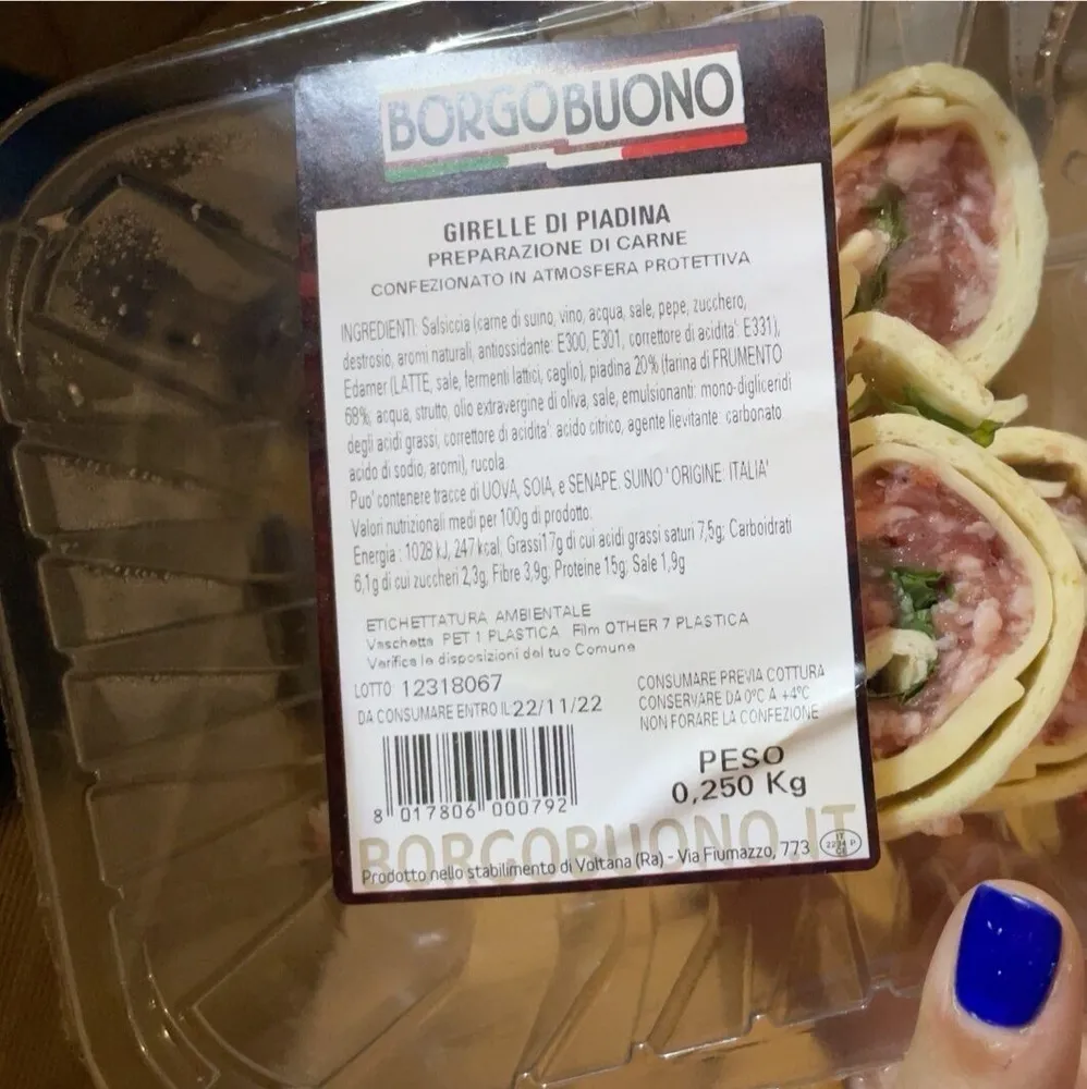 Girelle di piadina