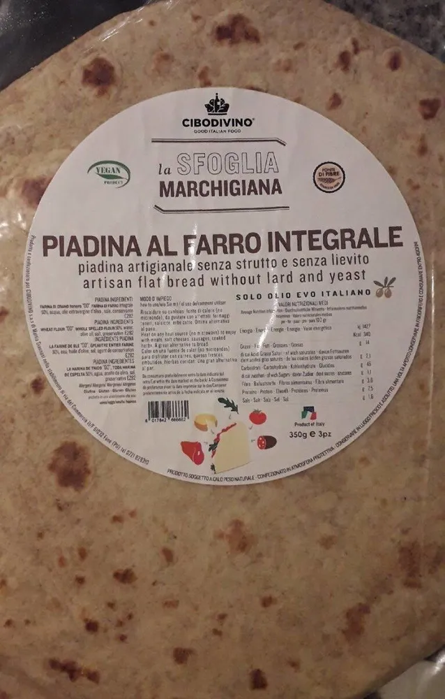 Piadina al farro integrale