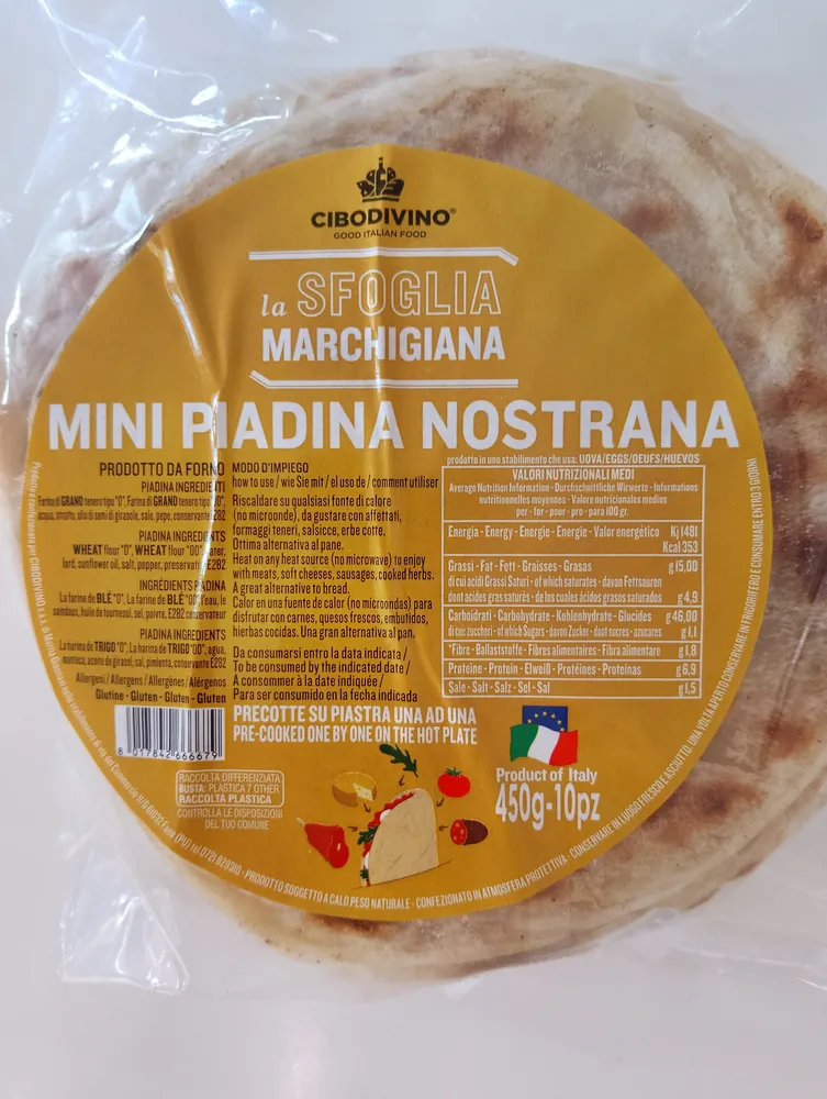 Mini Piadina Nostrana