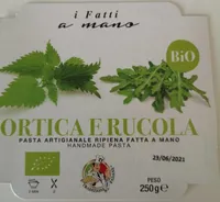 Pasta ripiena fresca con ortica e rucola bio