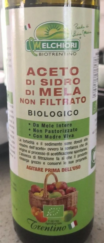 Aceto di sidro di mela non filtrato