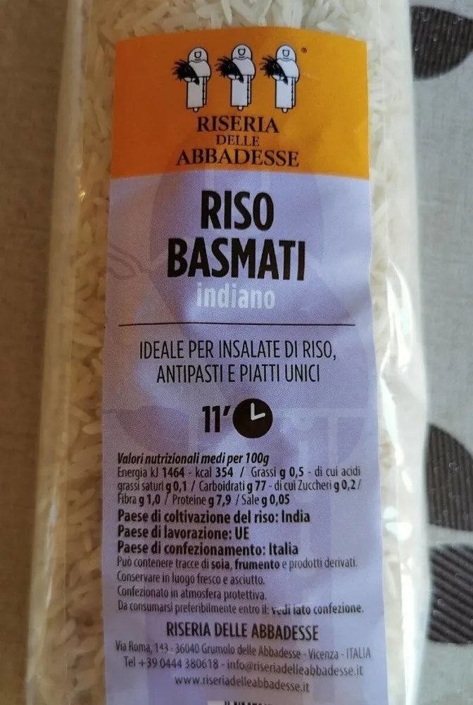 Riso basmati indiano