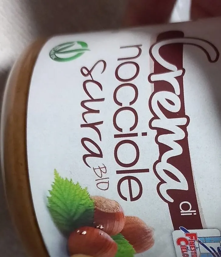 Crema di nocciole scura bio