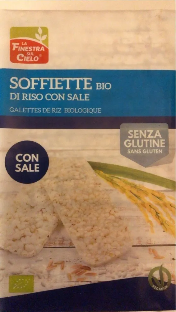 Soffiette bio di riso con sale