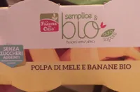 Polpa di mele e banane bio